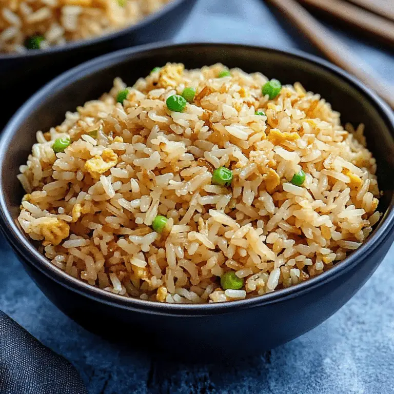 Easy Garlic Fried Rice | Homemade Menus