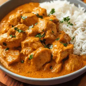 Butter Chicken & Rice (Slow Cooker)