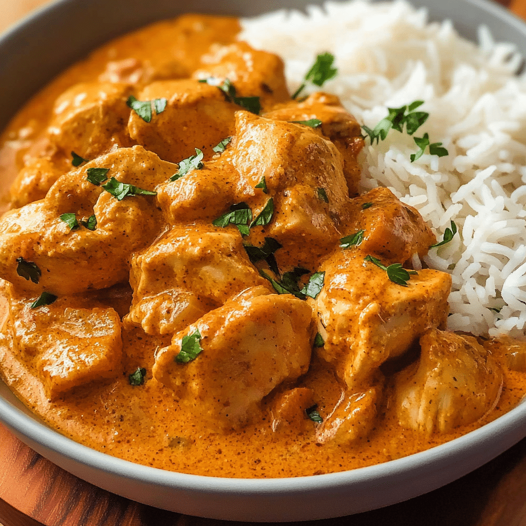 Butter Chicken & Rice (Slow Cooker)
