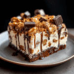 Butterfinger Candy Bar Poke Cake