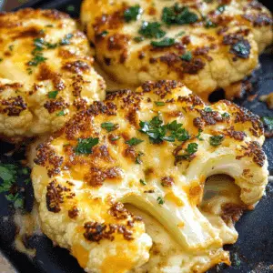 Cheesy Cauliflower Steaks