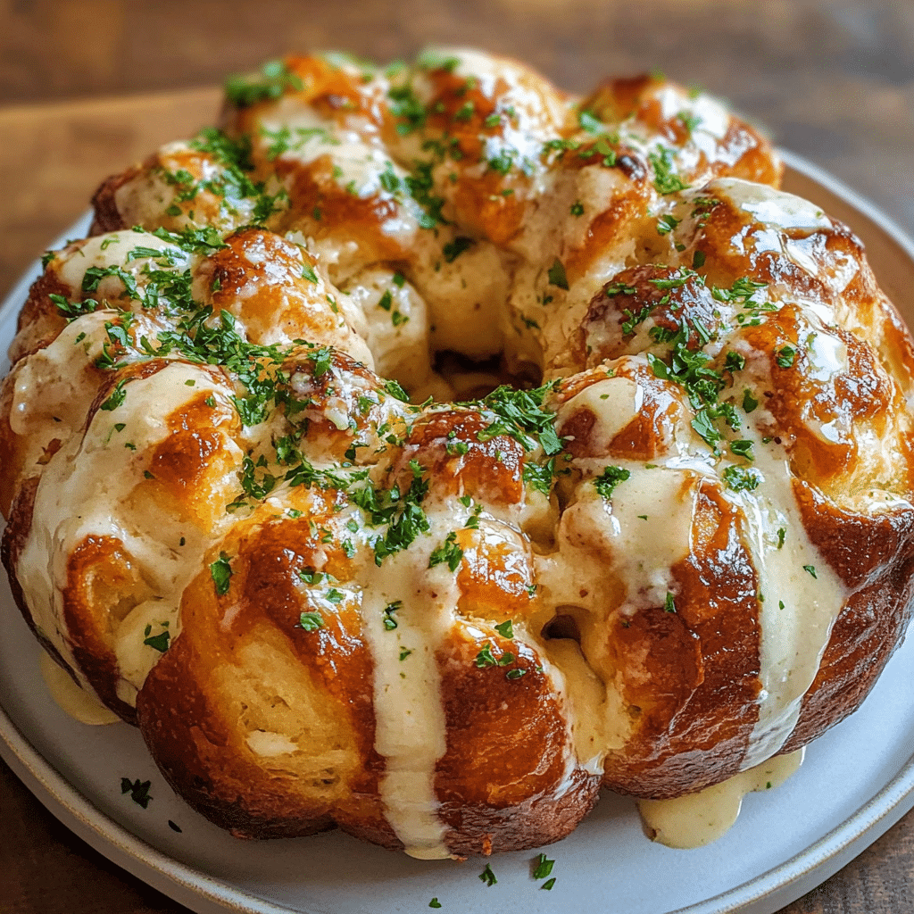 Chicken Alfredo Monkey Bread