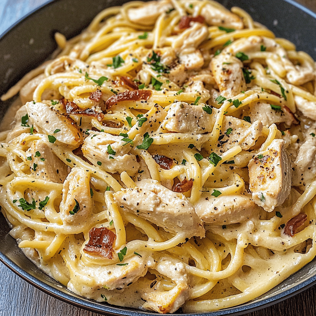 Creamy Chicken Carbonara
