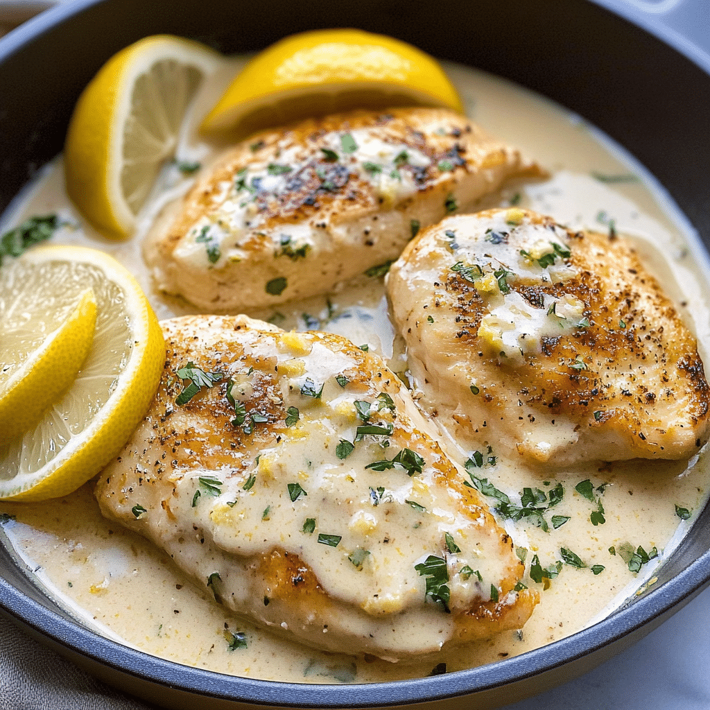 Creamy Lemon Chicken with Parmesan Sauce