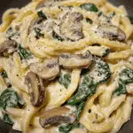Creamy Spinach Mushroom Pasta