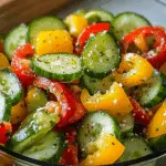 Cucumber and Bell Pepper Salad Recipe