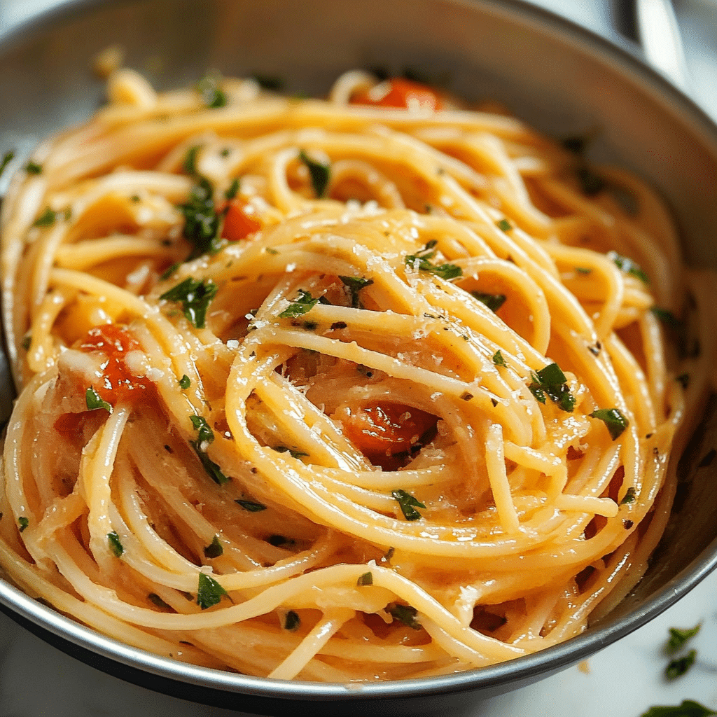 Garlic Butter Tomato Pasta