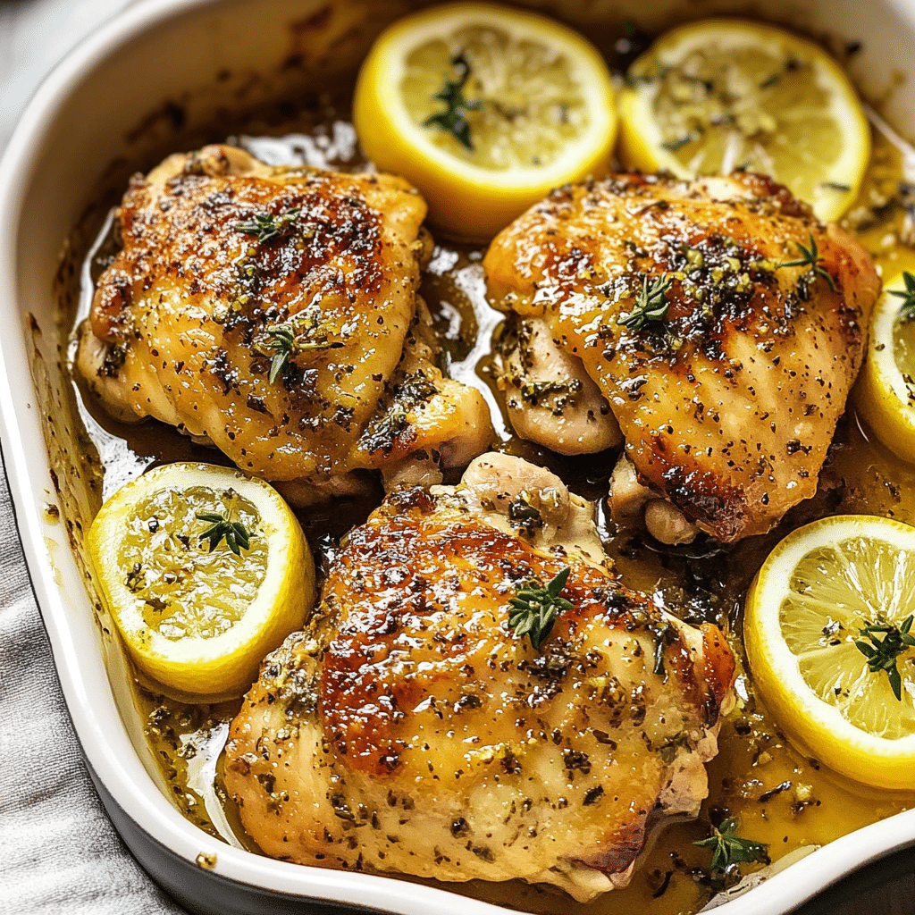 Greek Lemon Chicken Thighs