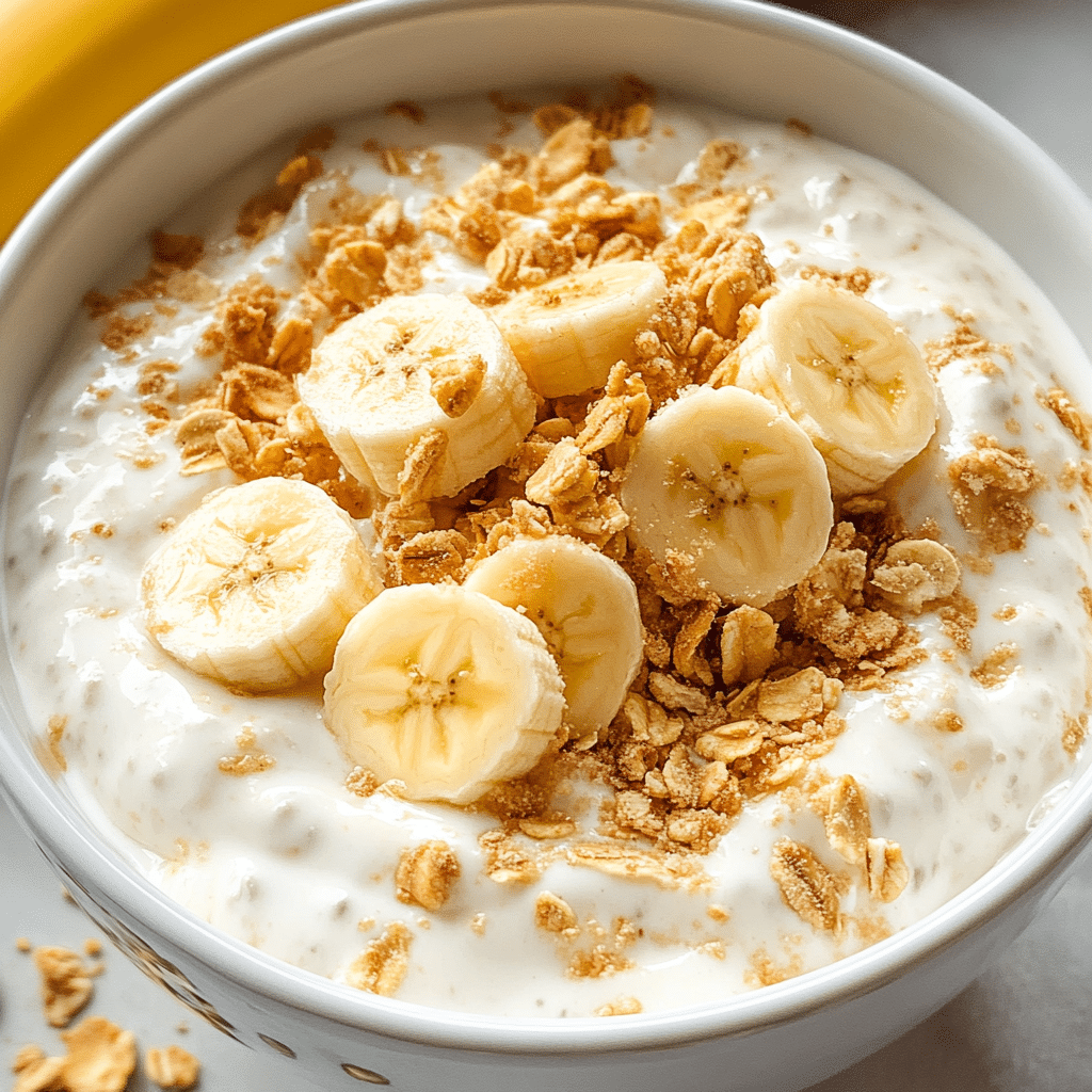 High Protein Banana Pudding Greek Yogurt Bowl