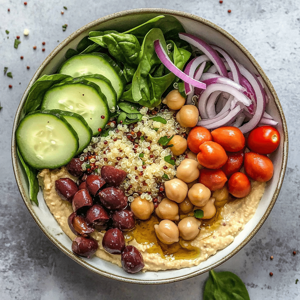 Mediterranean Hummus Bowl