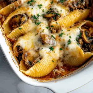 Mushroom Stuffed Pasta Shells