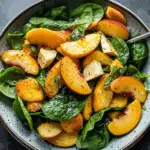 Peach Spinach Salad