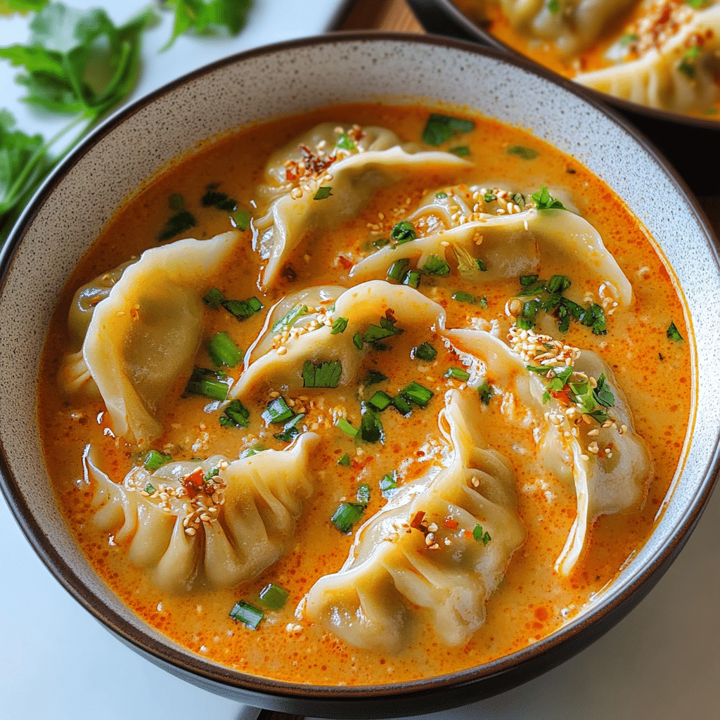 Red Curry Dumpling Soup