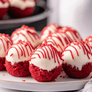 Red Velvet Cheesecake Bites