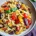 Vegan Roasted Veggie Orzo Salad