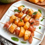 Cantaloupe Prosciutto Skewers
