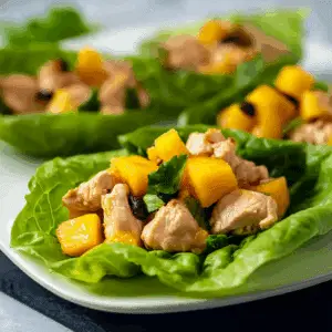 Chicken Mango Lettuce Wraps