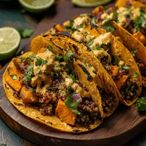 Chipotle Sweet Potato Quinoa Tacos