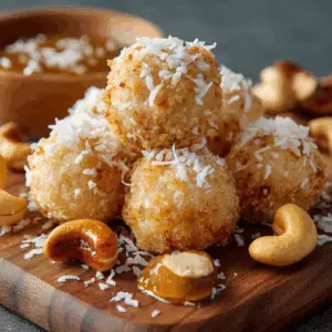 Coconut Cashew Pineapple Bites