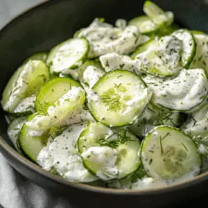 Creamy Cucumber Salad