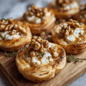 Goat Cheese & Walnut Pastry Bites