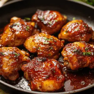 Harissa Honey Chicken Thighs