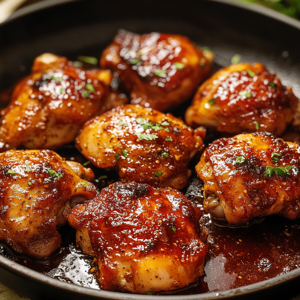 Harissa Honey Chicken Thighs