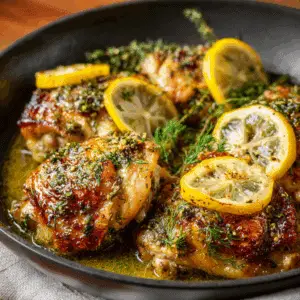 Lemon Dill Chicken Thighs