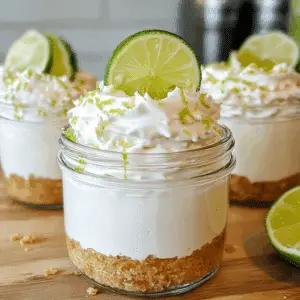 No Bake Key Lime Cheesecake Jars