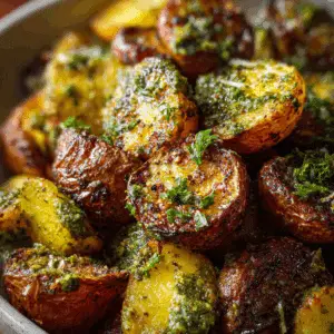 Parmesan Pesto Roasted Potatoes