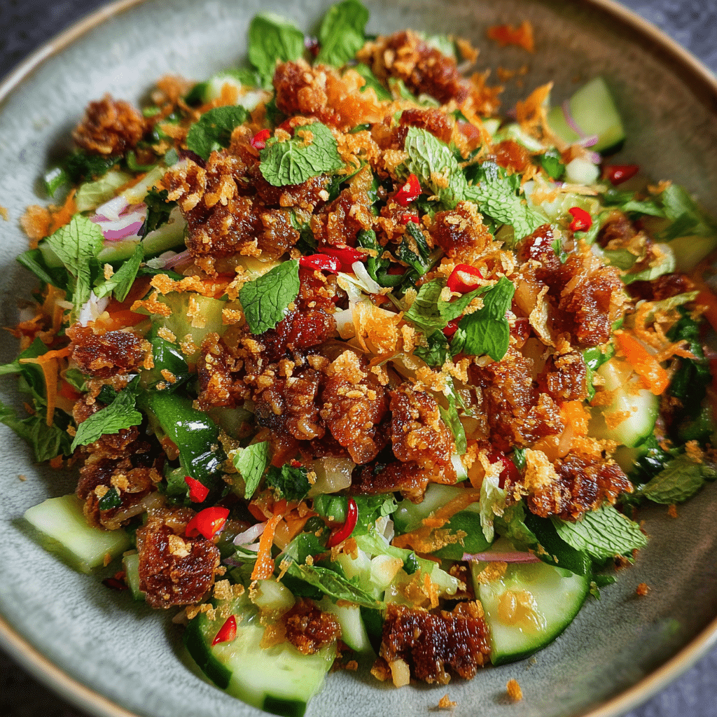 Satay Crispy Rice Salad