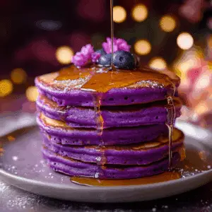 Ube Mochi Pancakes