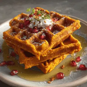 Vegan Sweet Potato Waffles