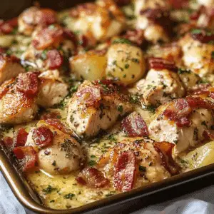 Chicken Bacon Ranch Sheet Pan Dinner