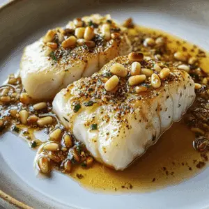 Cod With Brown Butter and Pine Nuts