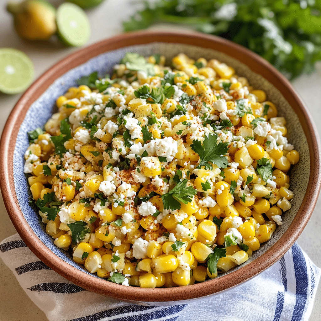 Corn Salad with Cotija Cheese