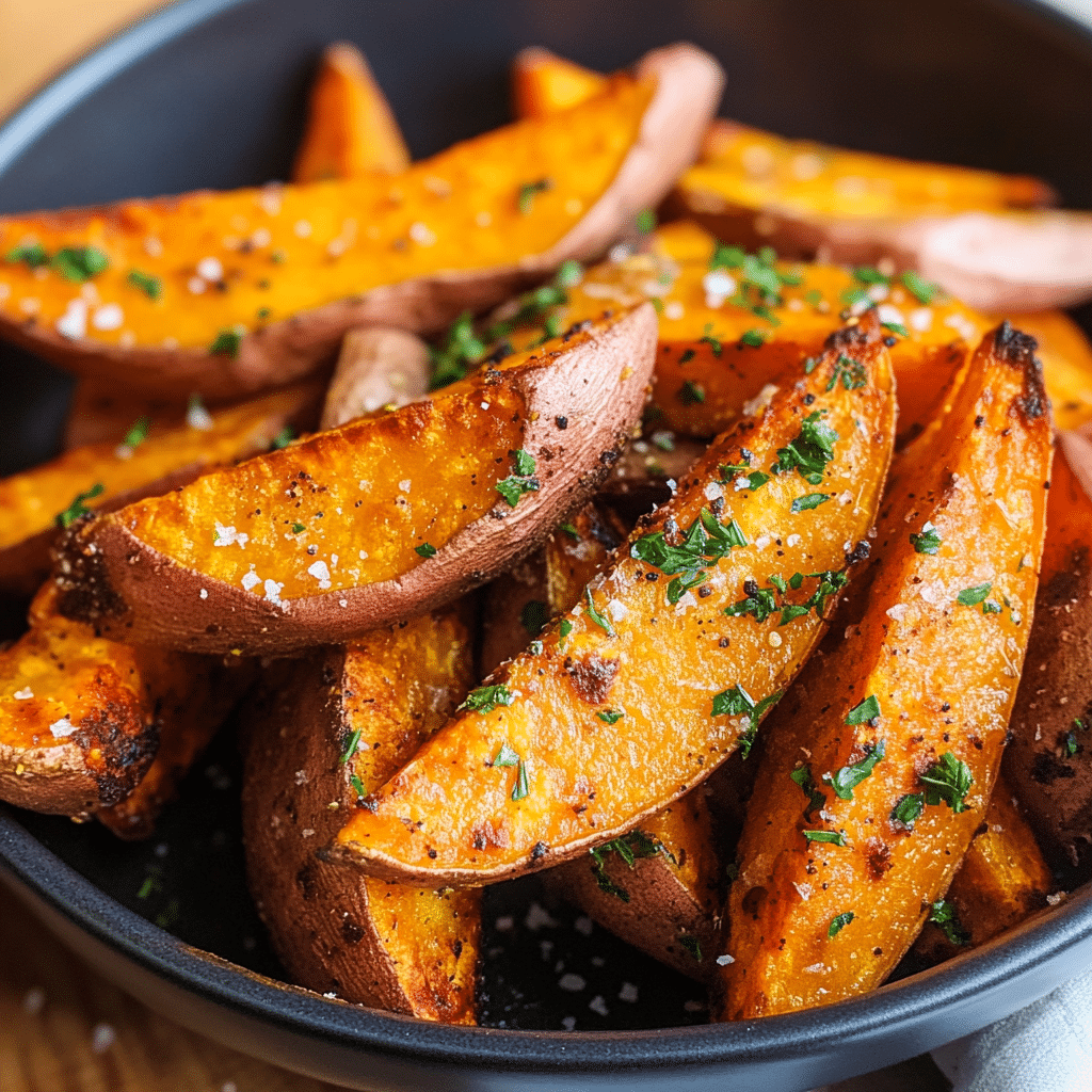 Crispy Air Fryer Sweet Potato Wedges