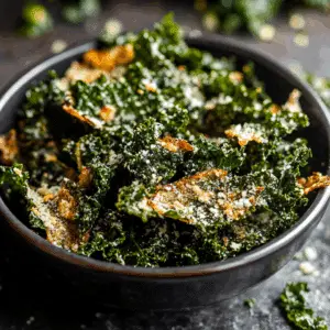 Crispy Garlic Parmesan Kale Chips Recipe