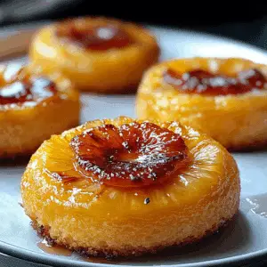 Grilled Pineapple Upside Down Cakes