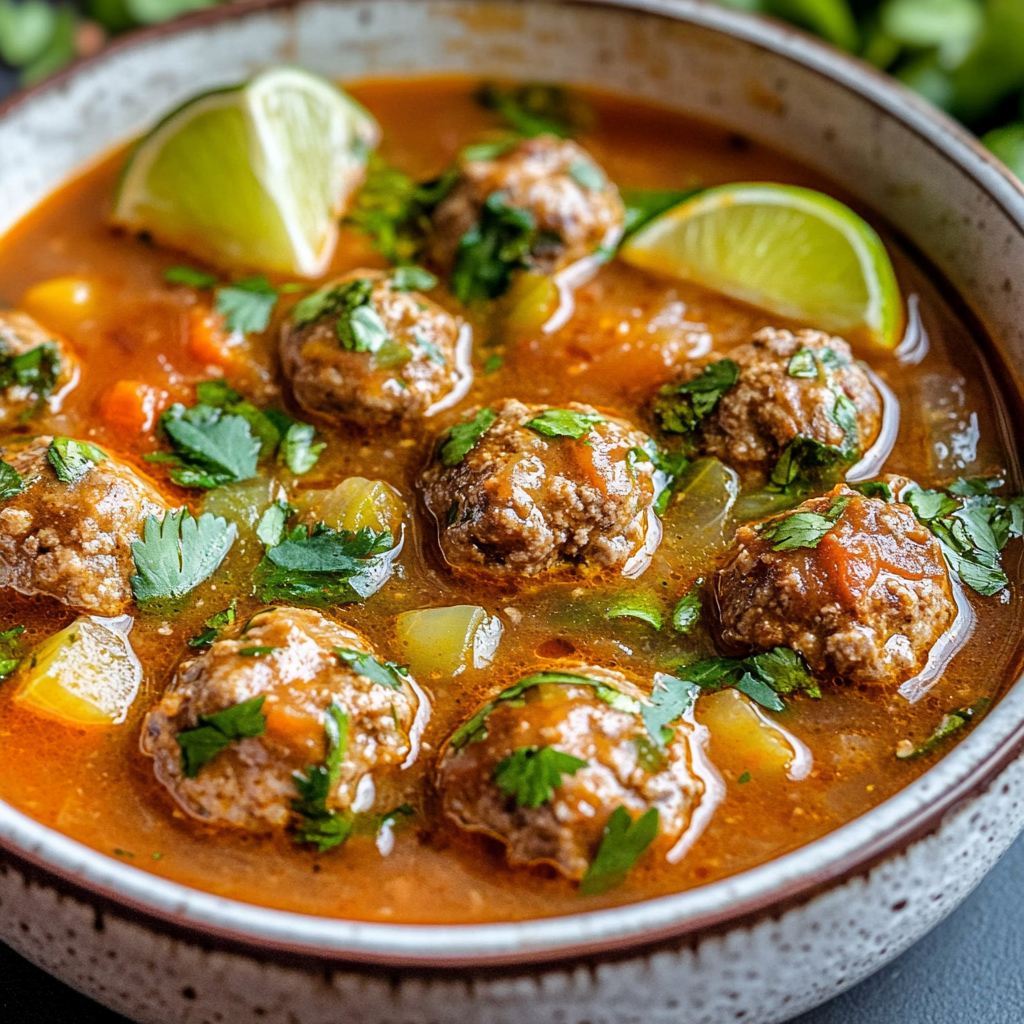 Hearty Mexican Albondigas Soup Recipe