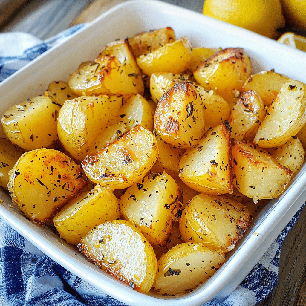 Lemon Greek Potatoes