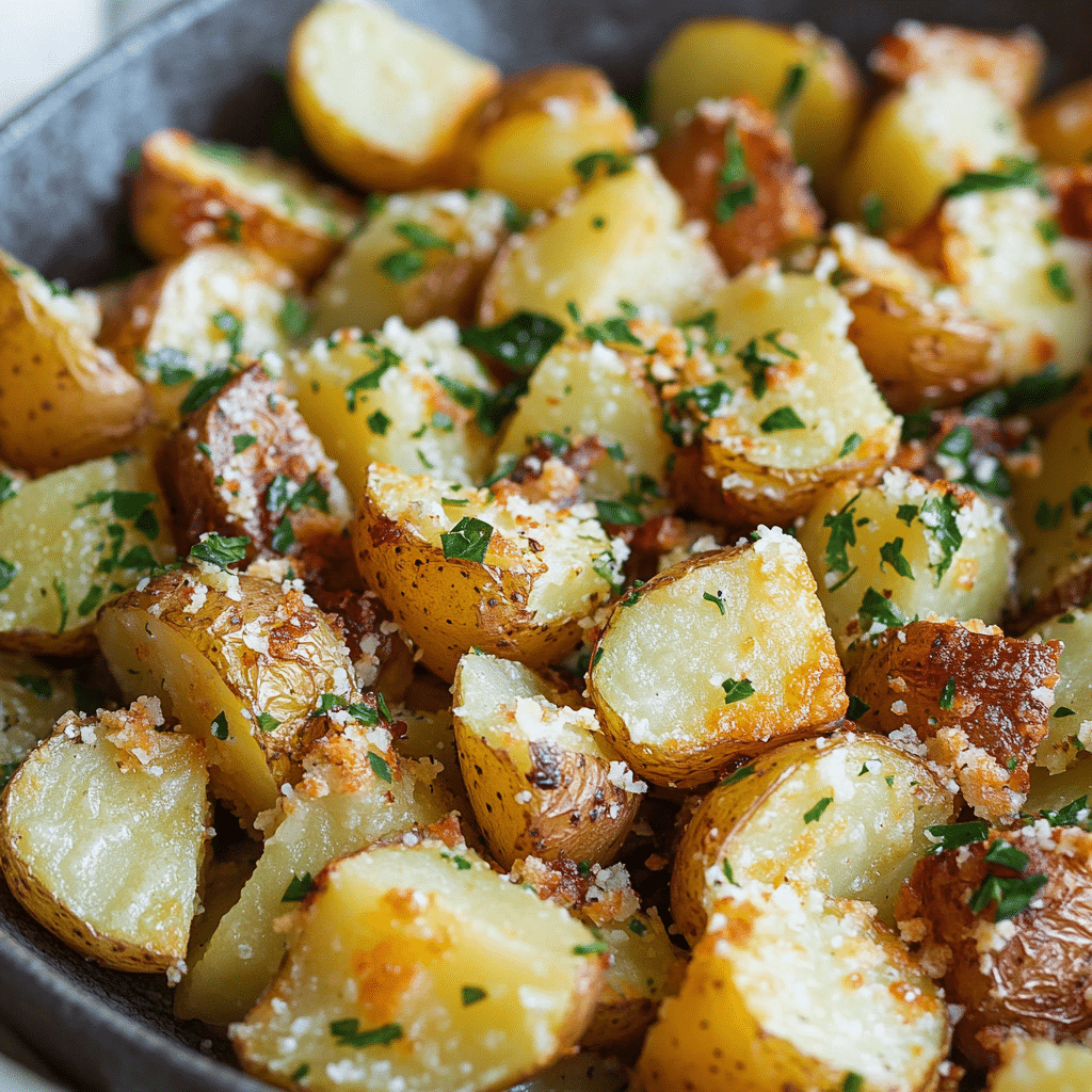 Parmesan Potatoes with Garlic & Herbs