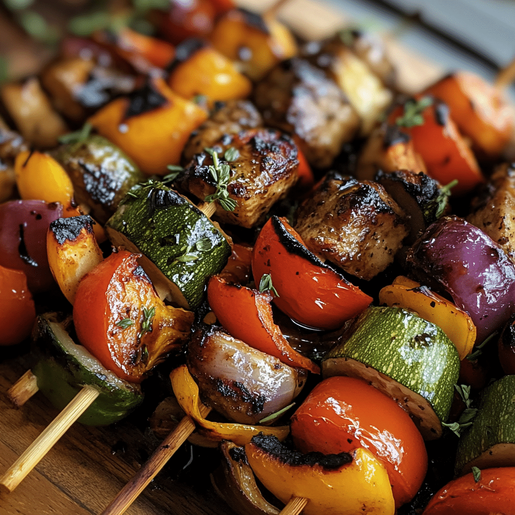 Veggie Kabobs with Balsamic Marinade