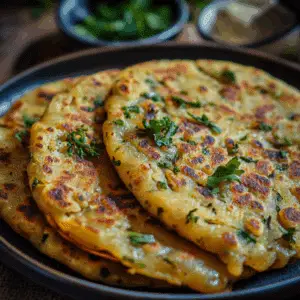 Aloo Paratha (Spiced Potato-Stuffed Flatbread)