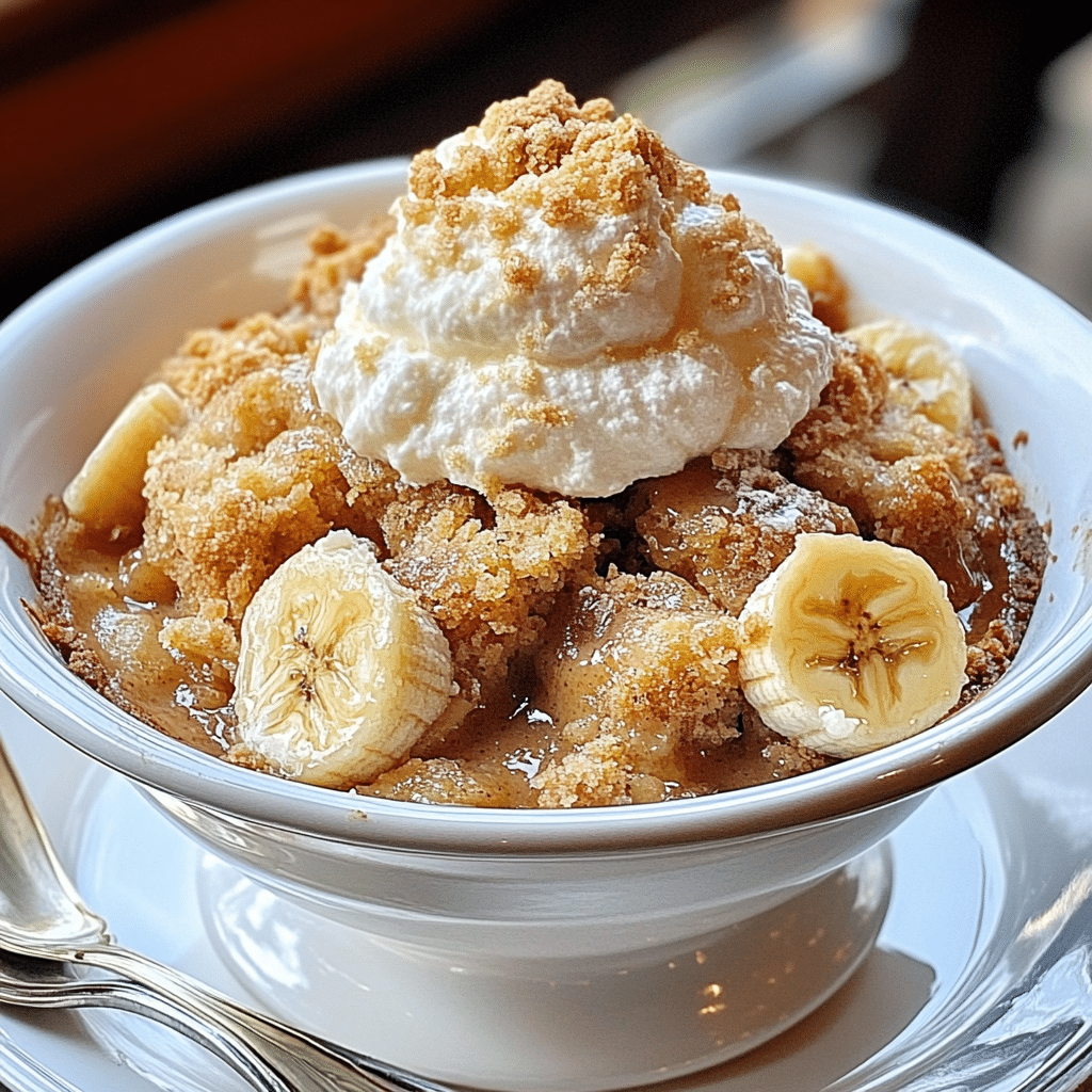 Comforting Banana Bread Cobbler