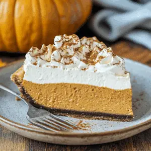 No-Bake Pumpkin Mousse Pie