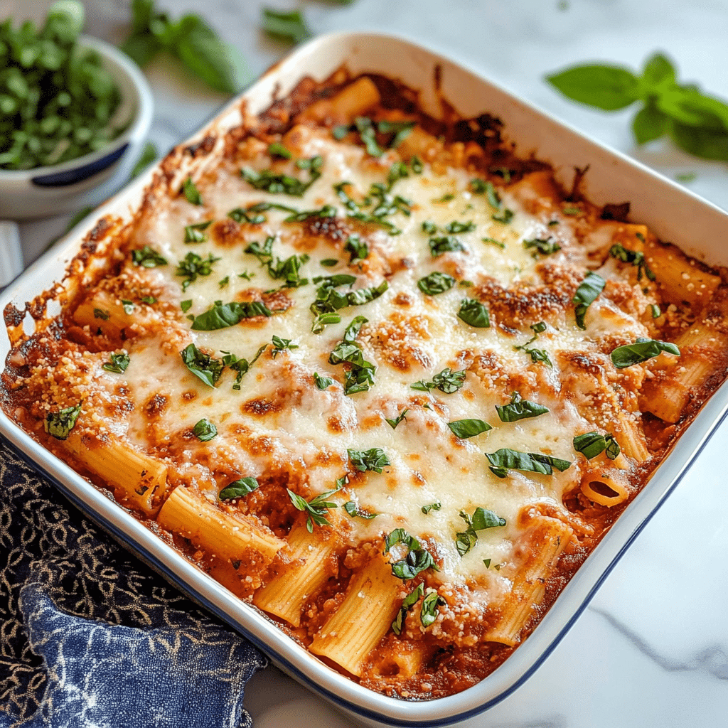 No-Boil Baked Ziti Recipe
