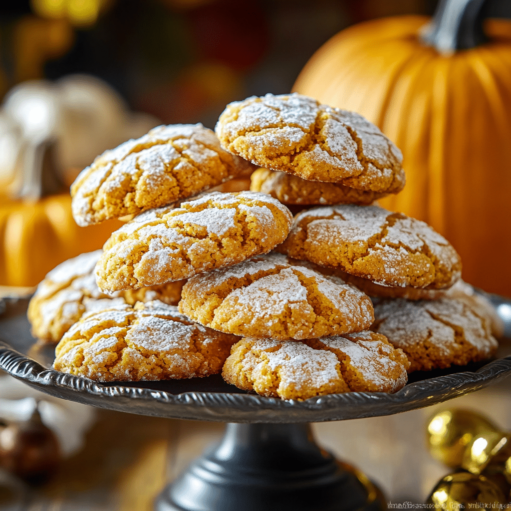 Pumpkin Crinkle Cookies