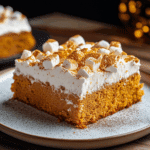 Sweet Potato Sheet Cake with Marshmallow Frosting