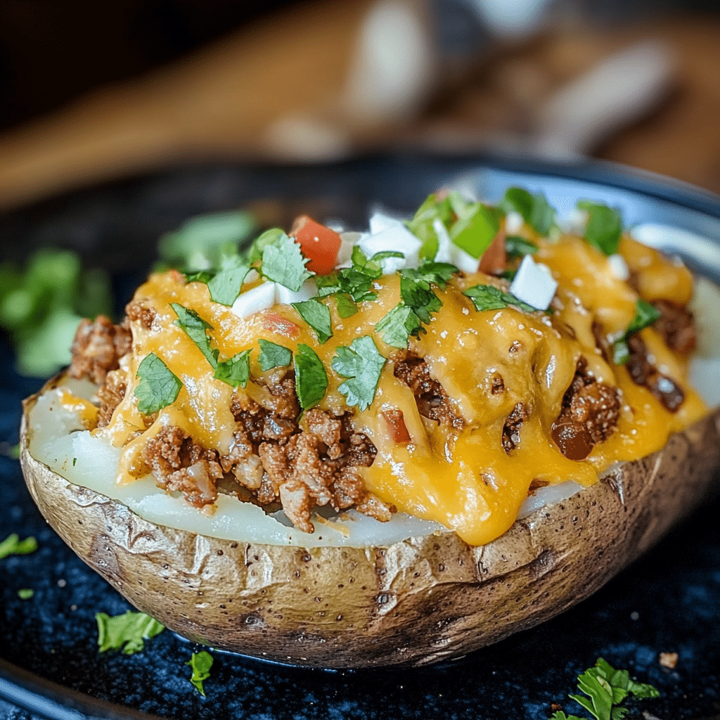 Taco Loaded Baked Potatoes
